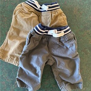 Two pairs of carters chinos